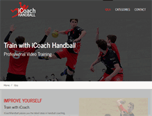 Tablet Screenshot of icoachhandball.com